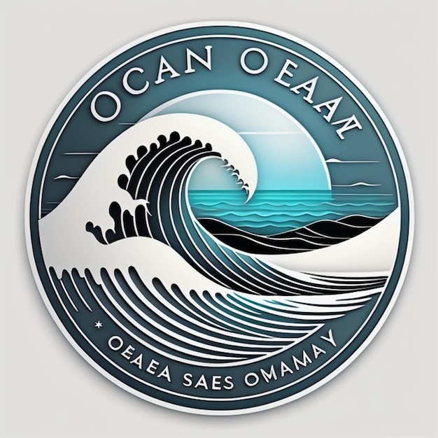Photo a logo for the oceanic company