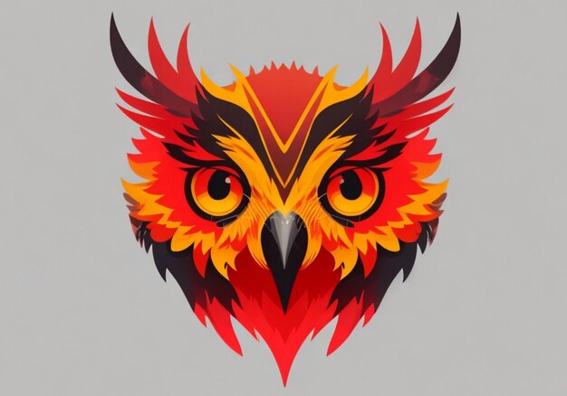 logo's ontwerp rode illustratie