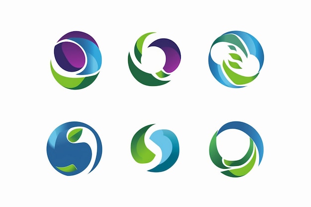 logo's voor het logo van de onderneming dat is gebaseerd op het logo
