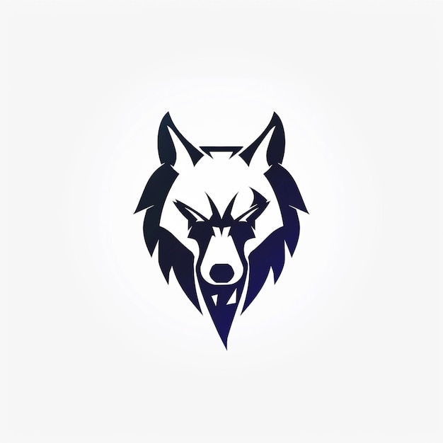 Логотип сильного волка в стиле премьер-лиги