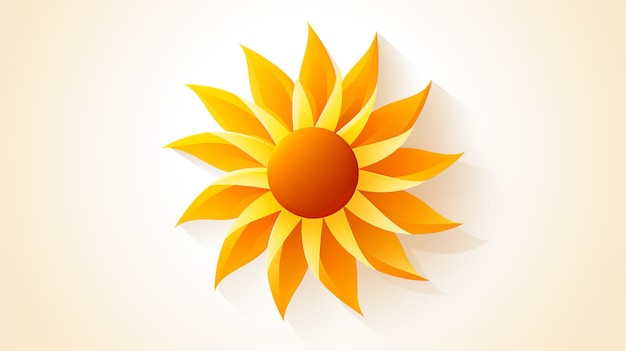 Logo sun simple Generate AI