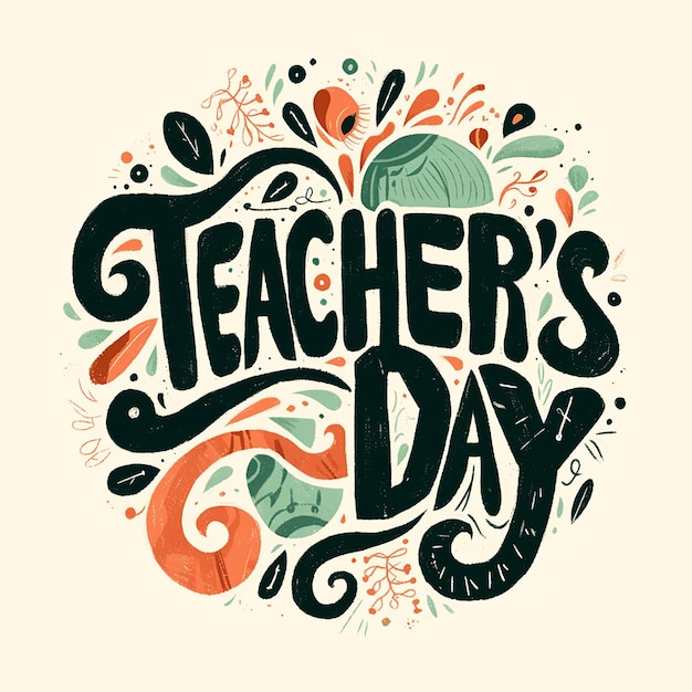 Logo Teachers Day school illustration art