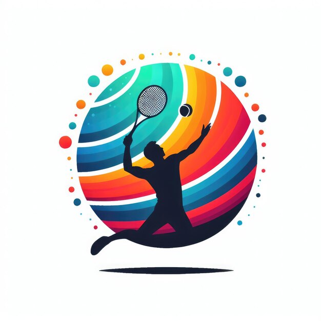 Logo template for beach tennis