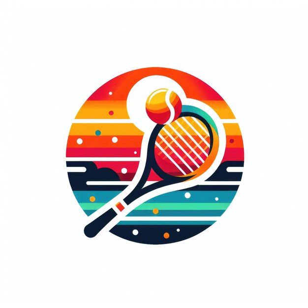 Logo template for beach tennis