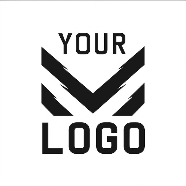 Photo a logo that says your your logo on it