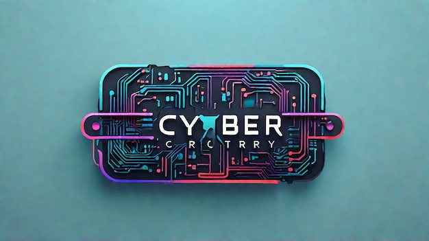 Foto logo van cyber circuitry