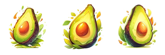 Logo van de avocado 2D