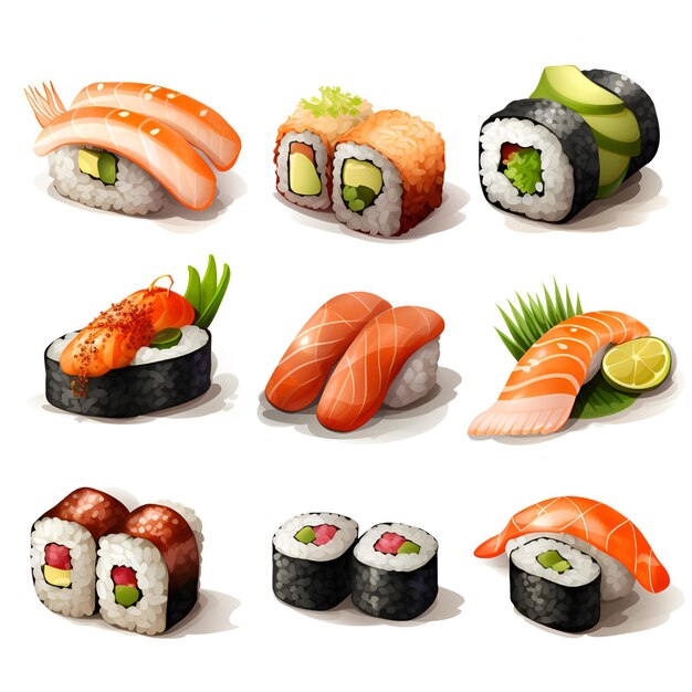 Logo van de cartoon Sushi