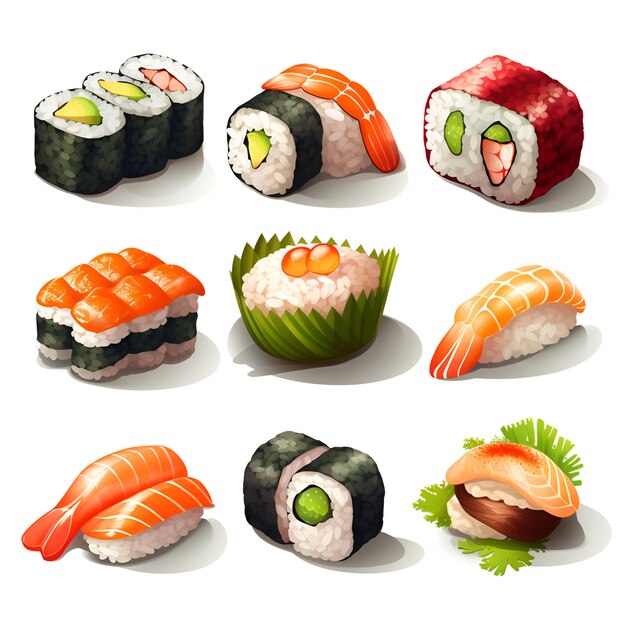 Logo van de cartoon Sushi