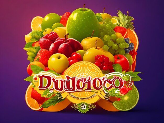 Foto logo van de jugos de jdiseo grafisch van de zumo dinamico