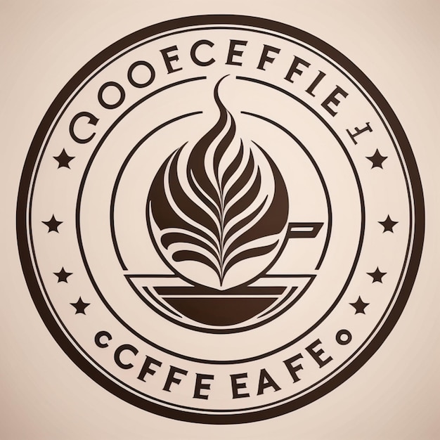 Foto logo van de koffieshop ai