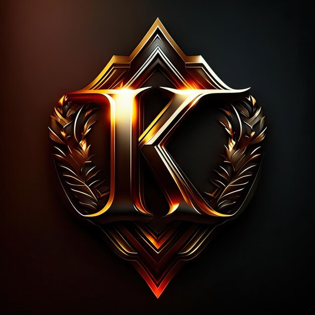 Foto logo van de letter k