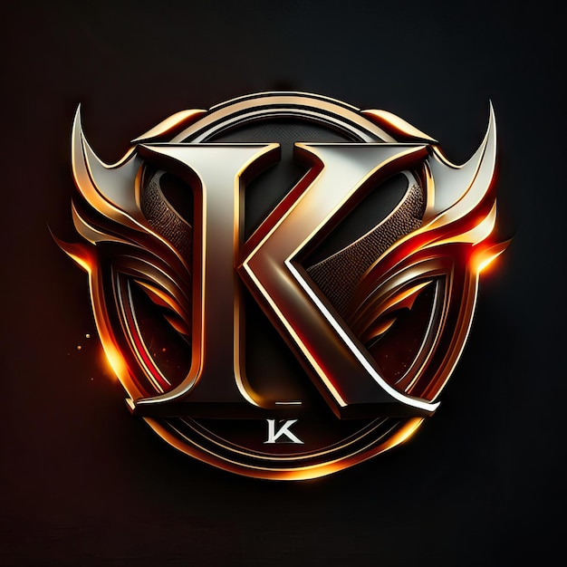 Foto logo van de letter k