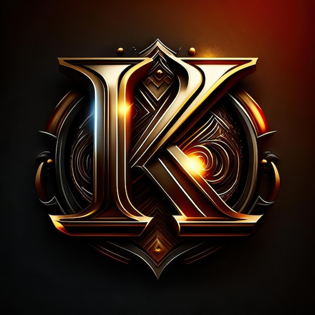 Foto logo van de letter k