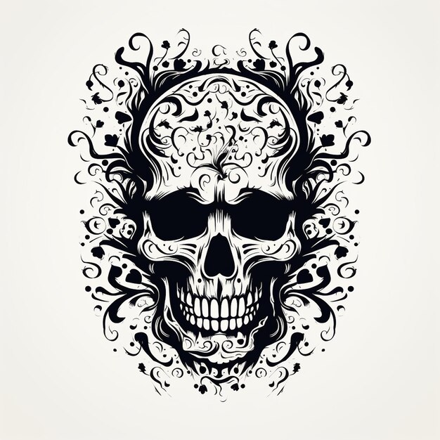 Logo van de Rockabilly Skull