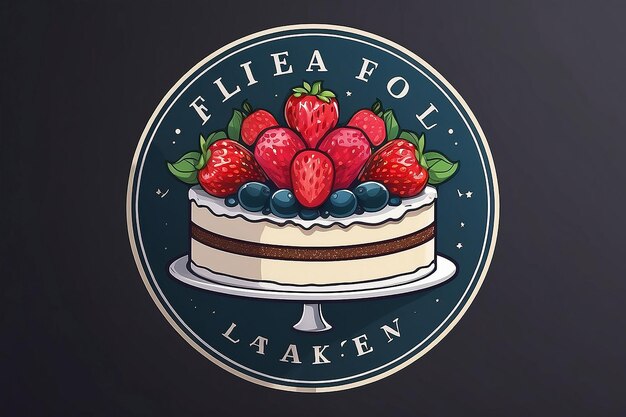 Logo van de taart