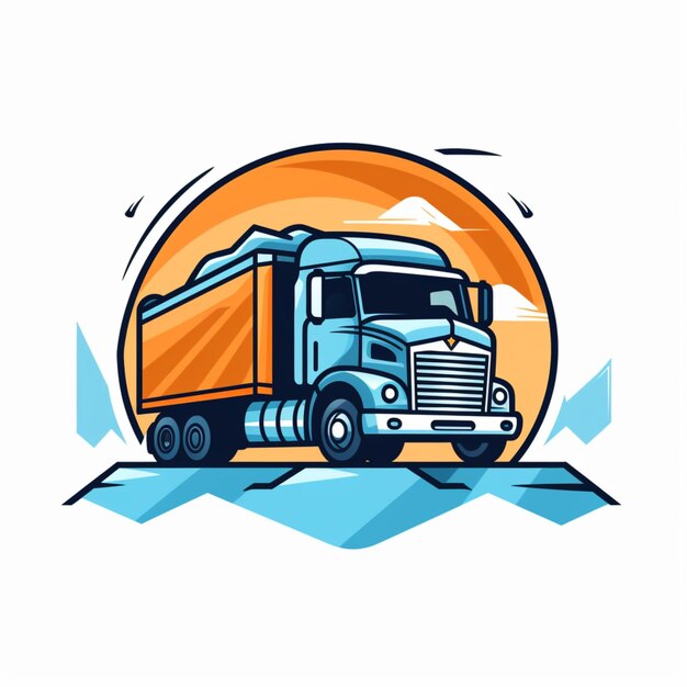 Foto logo van de vrachtwagen