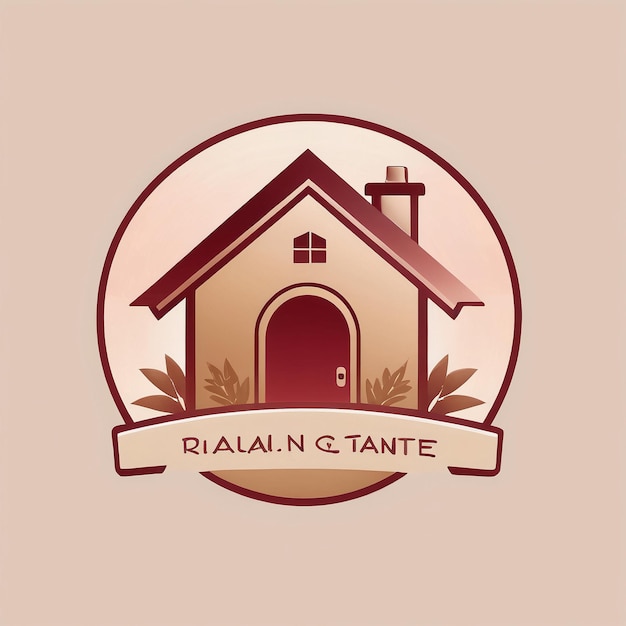Foto logo van een vastgoedhuis symbool een logo voor een huis