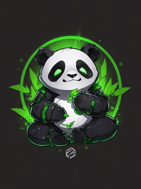 Logo van ESports met panda zen