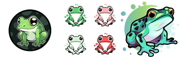 Foto logo van frog 2d