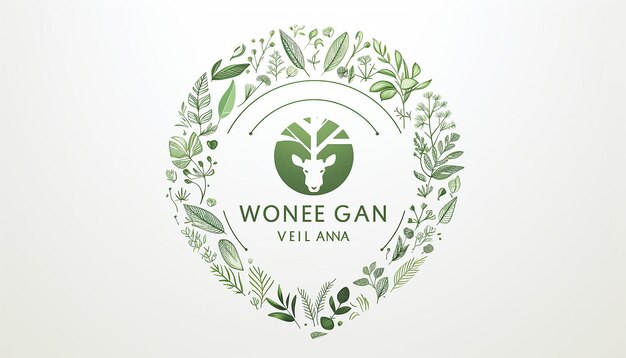 logo vegan company line drawing silhouette of heart