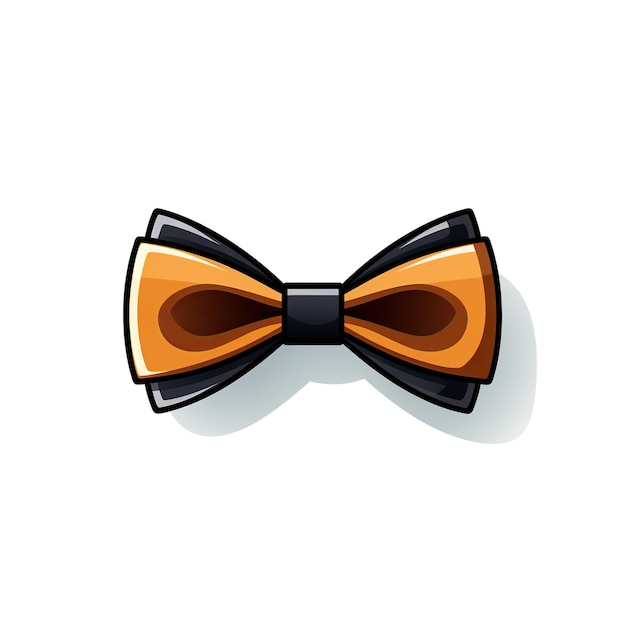 Photo logo with a bow tie on a white background the emblem for the men's salon of the clothing store