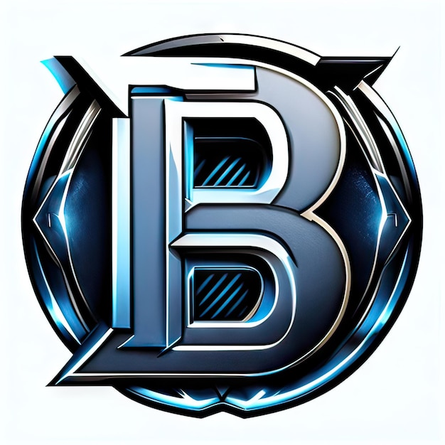 Logo with modern letter B Generative AI