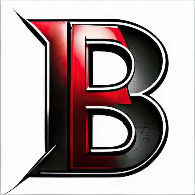 Logo with modern letter B Generative AI