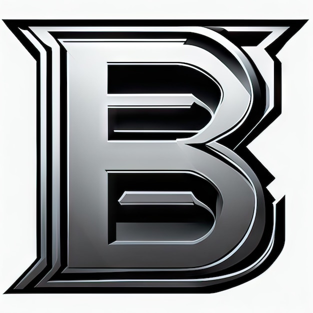 Logo with modern letter B Generative AI