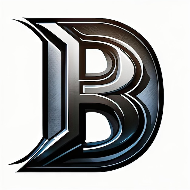 Logo with modern letter B Generative AI