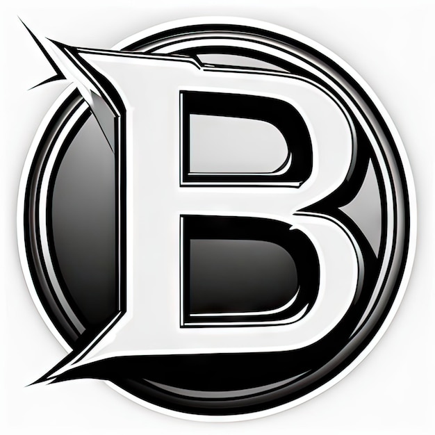 Фото Логотип с современной буквой b generative ai