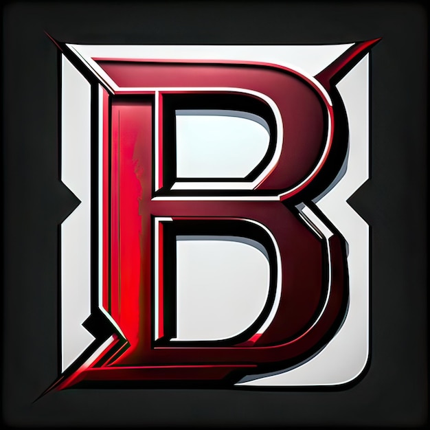 Логотип с современной буквой B Generative AI