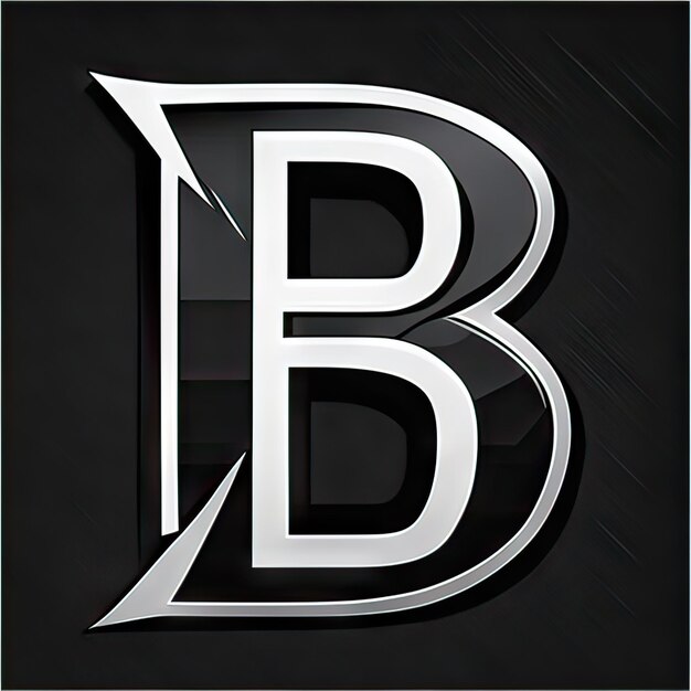 Logo with modern letter B Generative AI