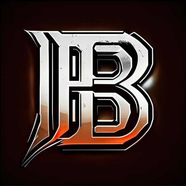 Foto logo con la lettera moderna b generative ai
