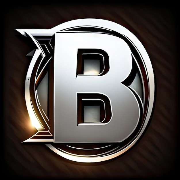 Logo with modern letter B Generative AI