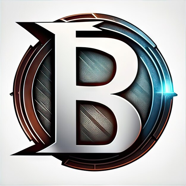 Logo with modern letter b generative ai