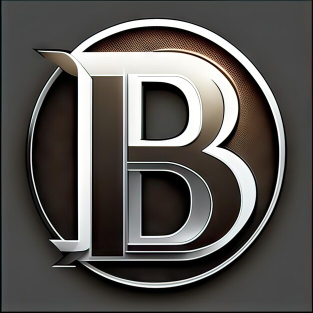 Logo with modern letter B Generative AI