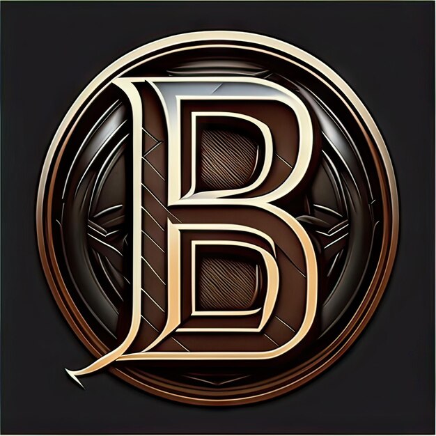 Photo logo with modern letter b generative ai