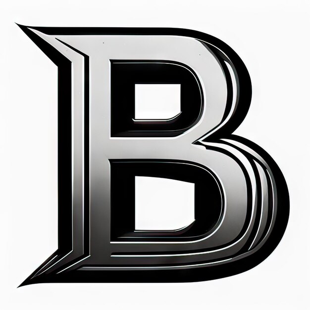 現代文字 B のロゴ ジェネレーティブ AI