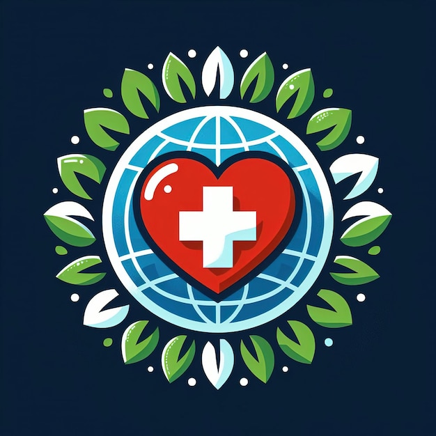 Foto logo della giornata mondiale della salute immagine di sfondo
