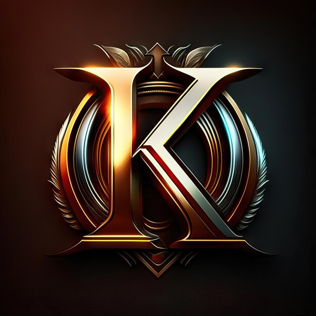 Foto logoletter k in goud