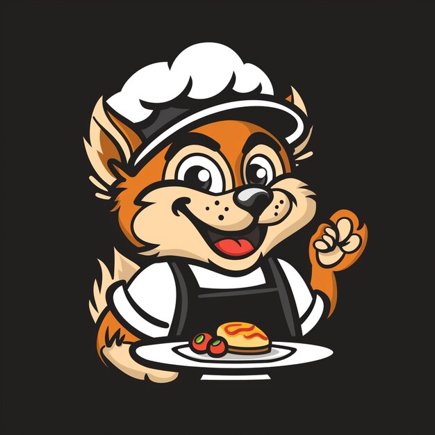 Foto logoontwerp van een mascotte voor een restaurant