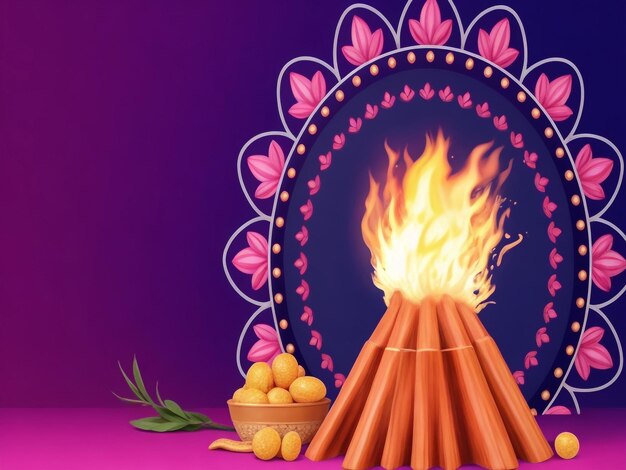 Lohri background images collections cute wallpapers ai generated