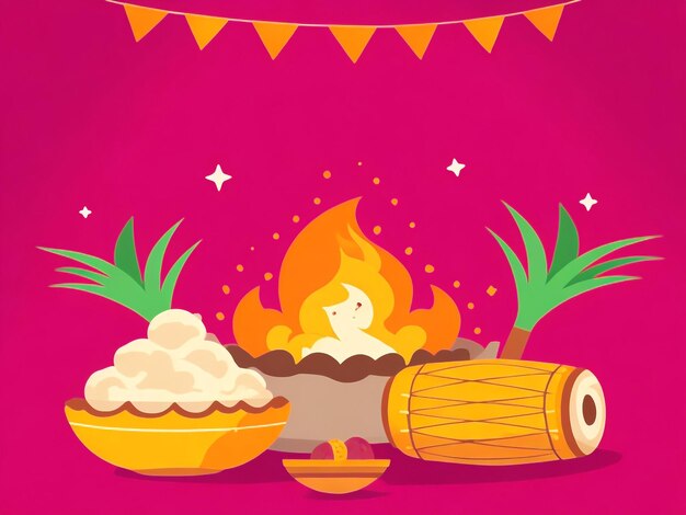 Lohri background images collections cute wallpapers ai generated