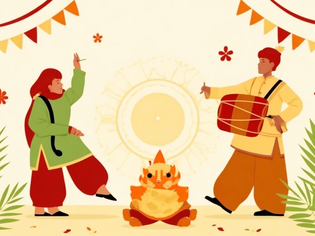 Lohri background images collections cute wallpapers ai generated