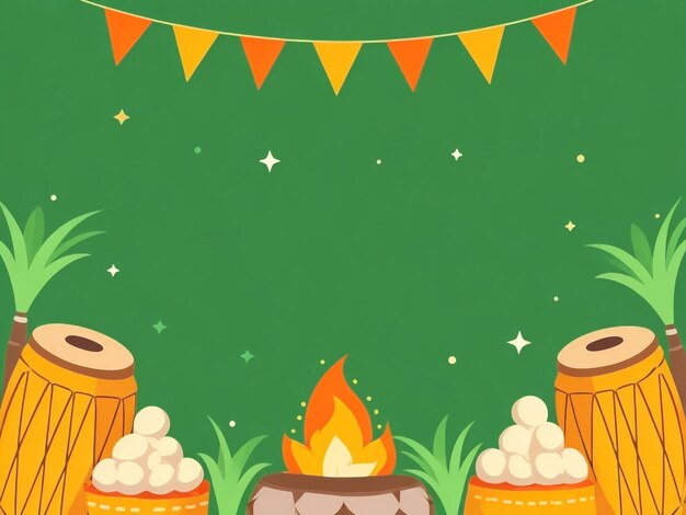 Photo lohri background images collections cute wallpapers ai generated