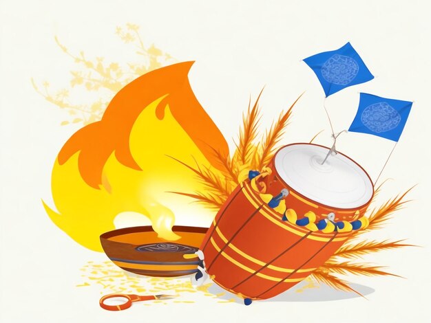 Photo lohri background images collections cute wallpapers ai generated