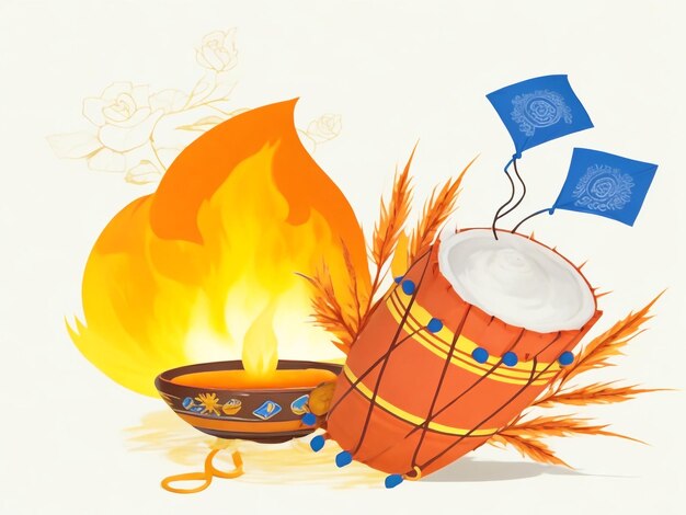 Photo lohri background images collections cute wallpapers ai generated