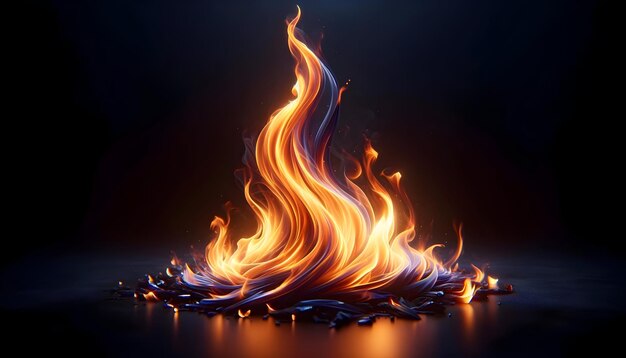 Lohri background with a flame in the darkness