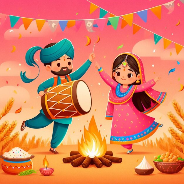 Photo lohri dance